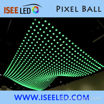 Programmable disco equalizer LED sphere light